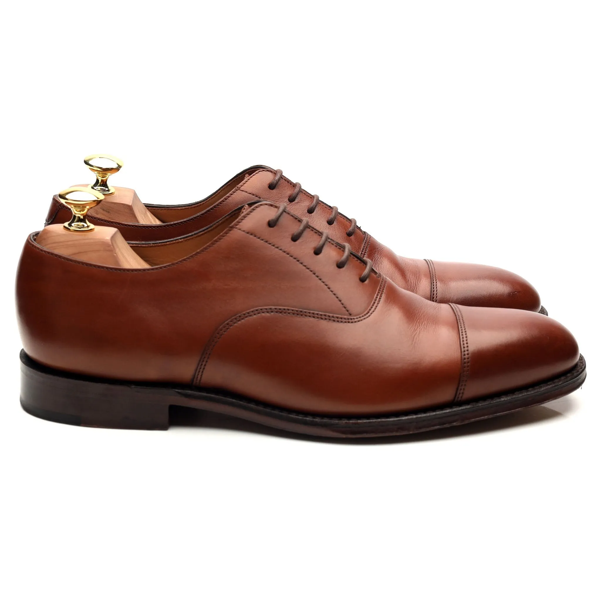 1880 'Aldwych' Brown Leather Oxford UK 8.5 F