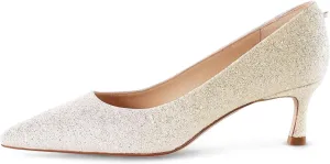 7or9 Nude Heels for Women Comfortable Women’s Pumps Breathable Lambskin White Heels Closed Toe Dressy Prom Heels 2"