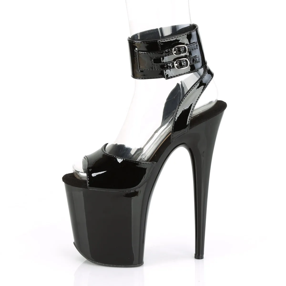 8 Inch Heel FLAMINGO-891 Black Pat