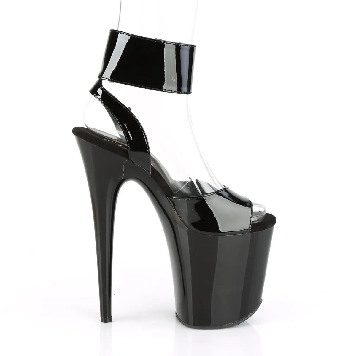 8 Inch Heel FLAMINGO-891 Black Pat