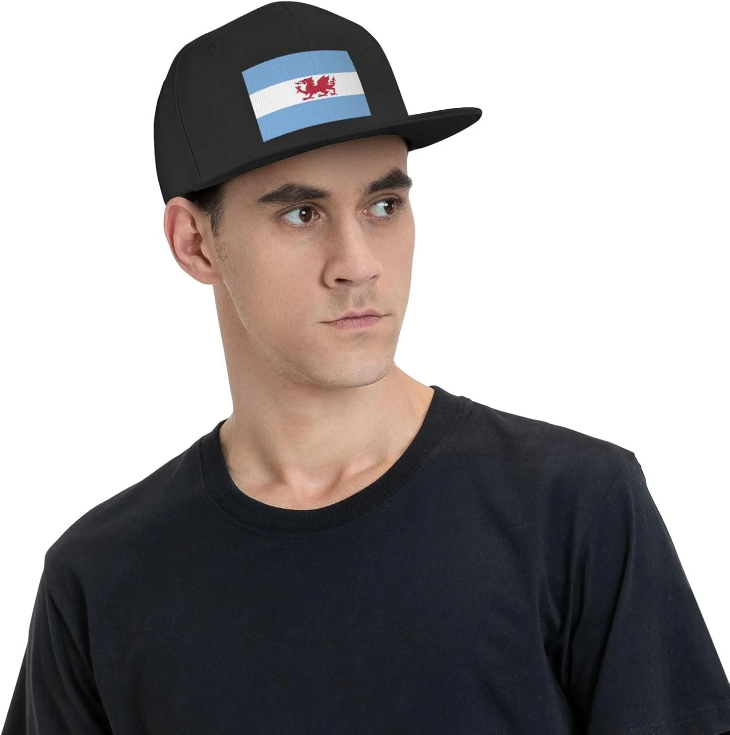 Adjustable Flag of The Welsh Colony in Patagonia Snapback Hat for Men Women Baseball Cap Dad Hats