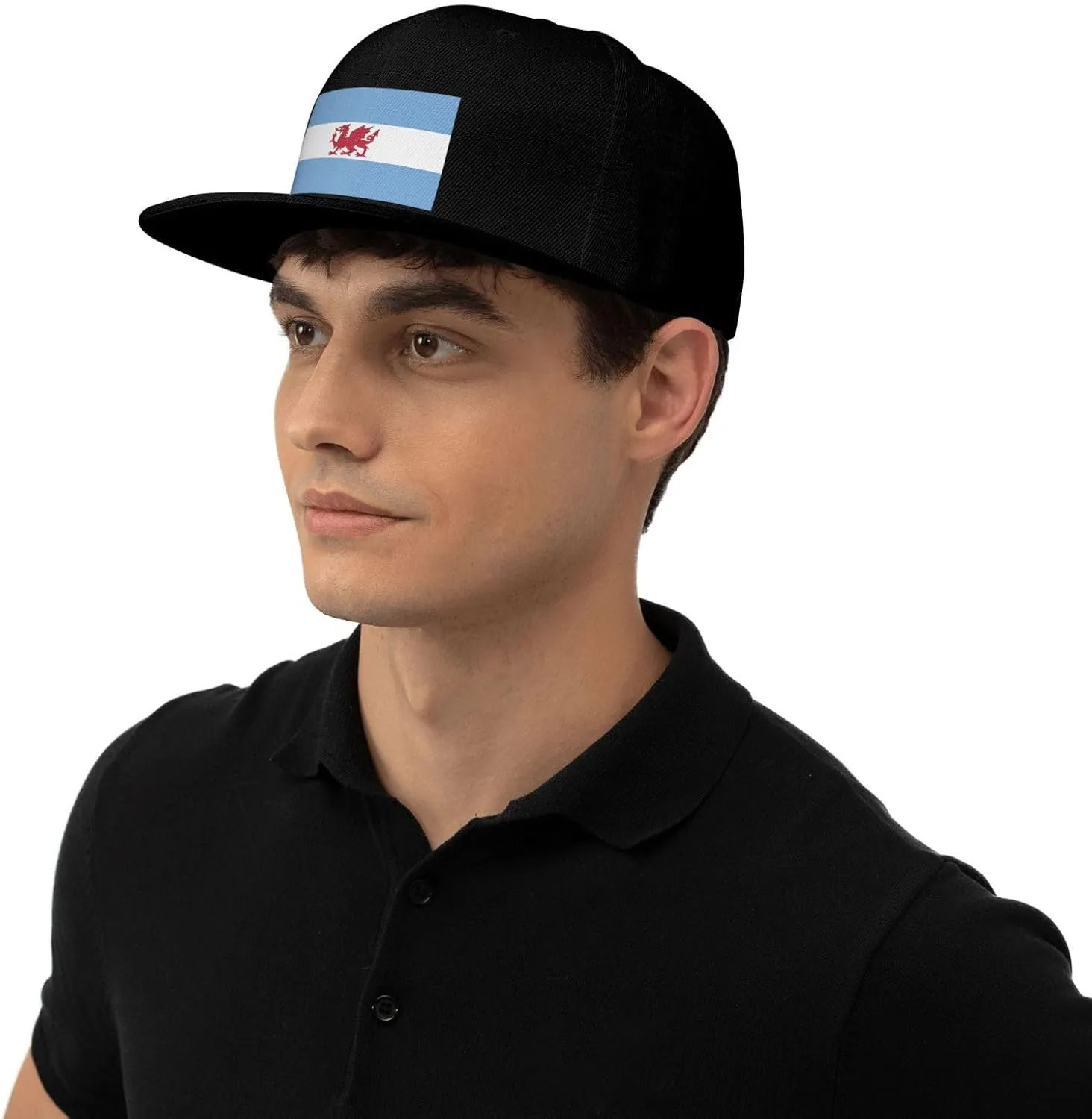 Adjustable Flag of The Welsh Colony in Patagonia Snapback Hat for Men Women Baseball Cap Dad Hats