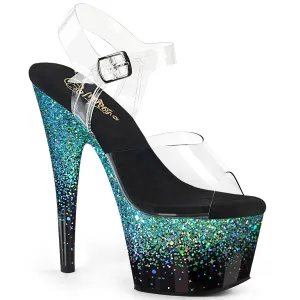 ADORE-708SS-Clr/Blk-Turquoise Multi Glitter