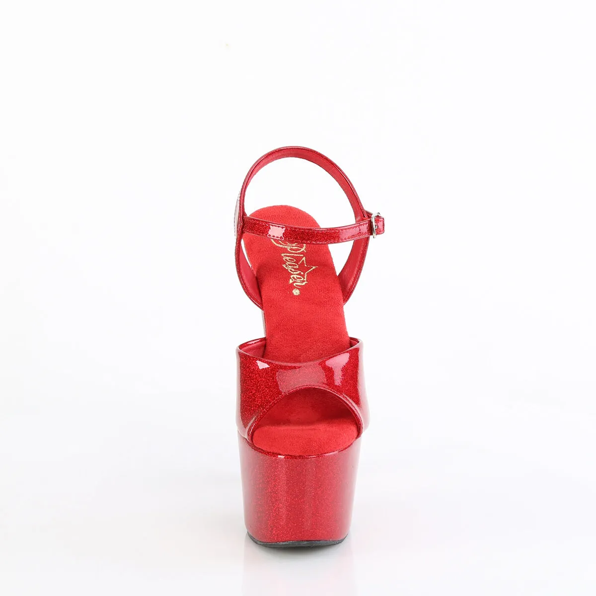 ADORE-709GP Ruby Red Glitter Pat/M