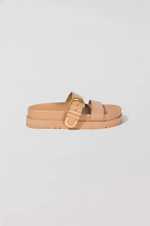 Aida Buckle Sandal - Camel