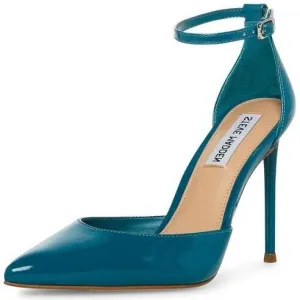 Ankle Teal Toe Pointed Stiletto Virtual Patent Strap Madden Steve Heeled Valid Pumps Prompt response