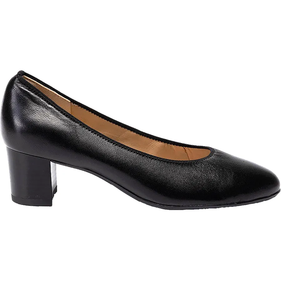ARA LICHFIELD BLACK SMOOTH LEATHER PUMP