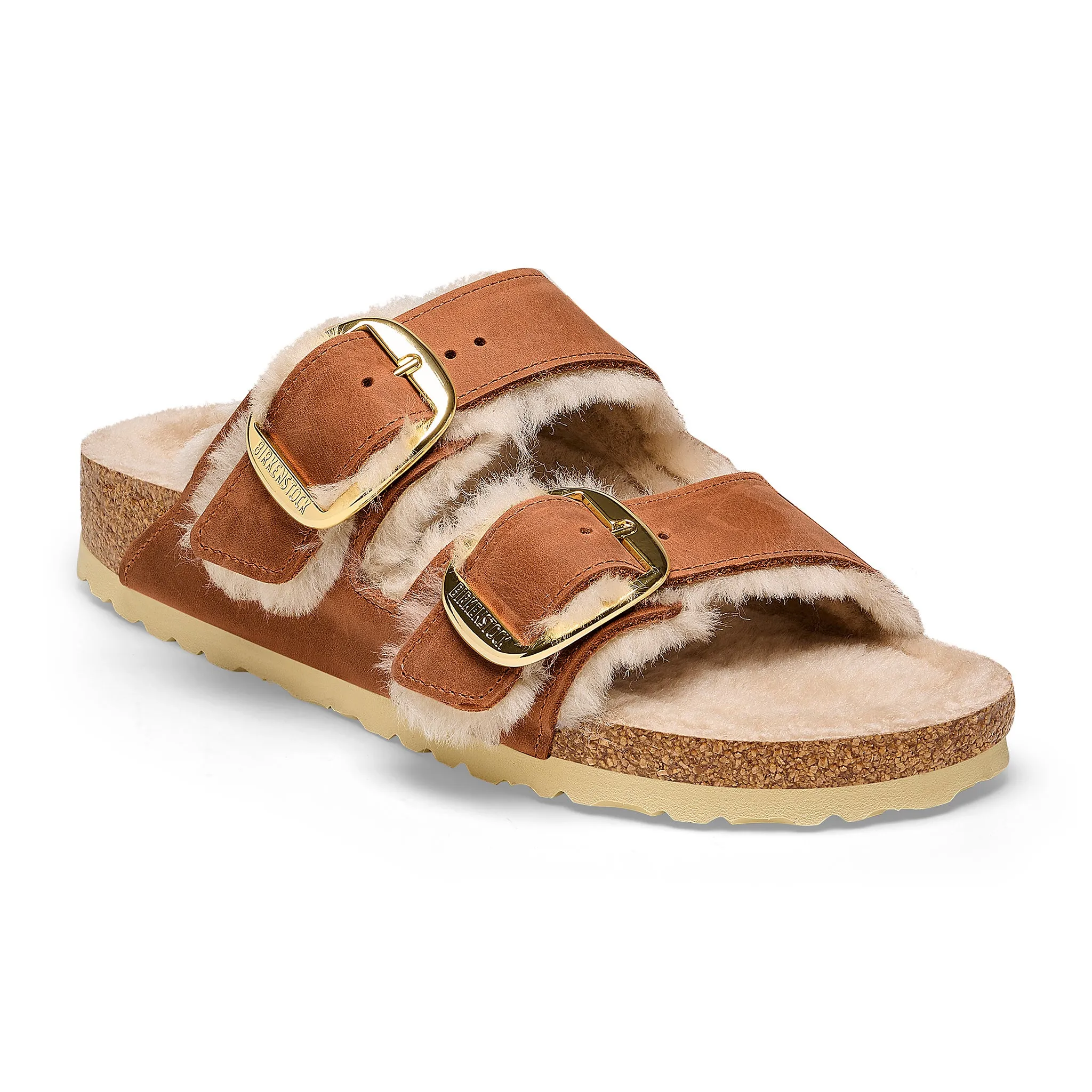 ARIZONA BIG BUCKLE SHEARLING - COGNAC