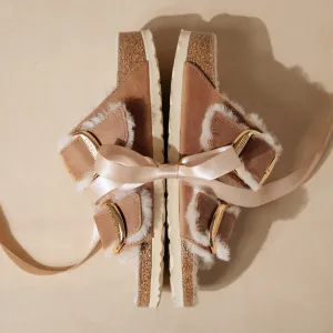 ARIZONA BIG BUCKLE SHEARLING - COGNAC