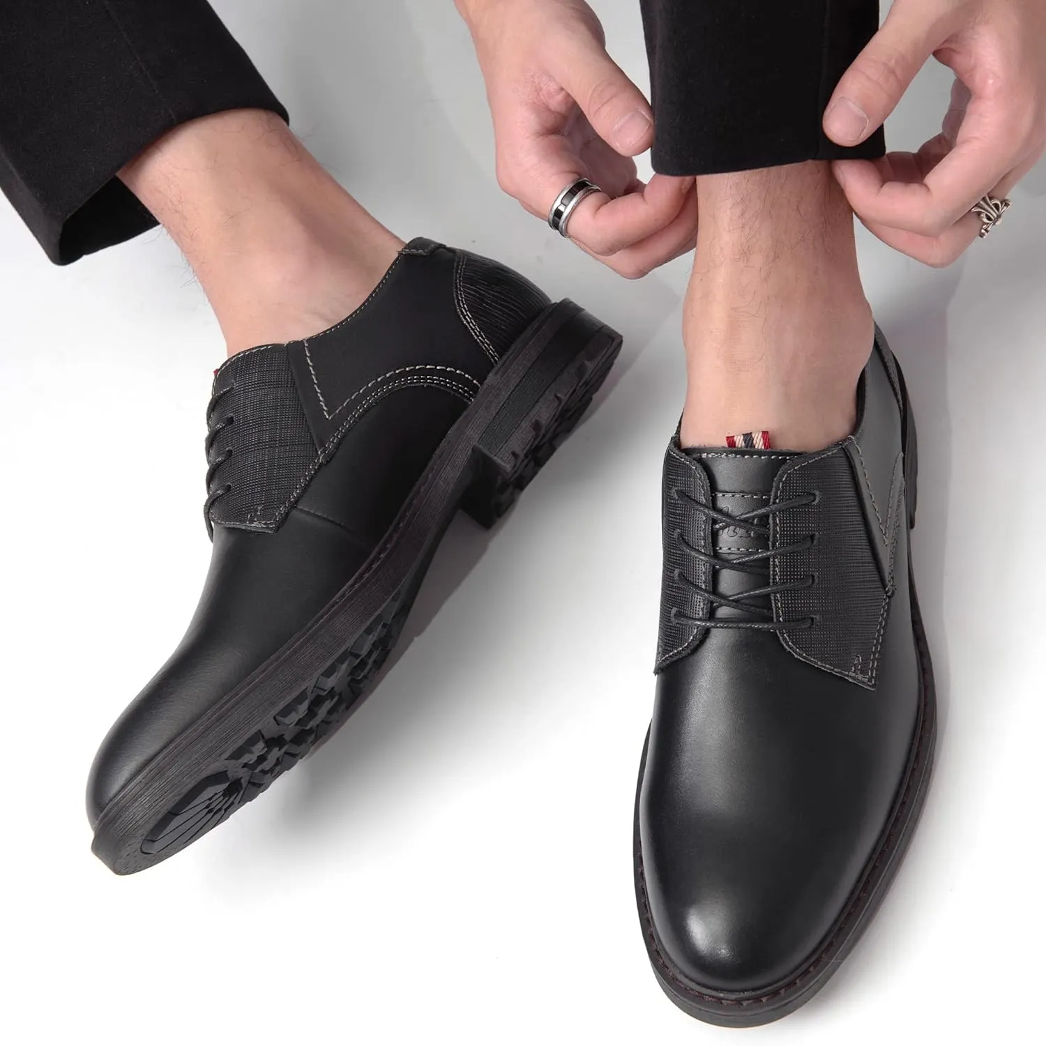 Arkbird Men's Leather Oxford Dress Shoes Stylish Formal Business Shoe for Men