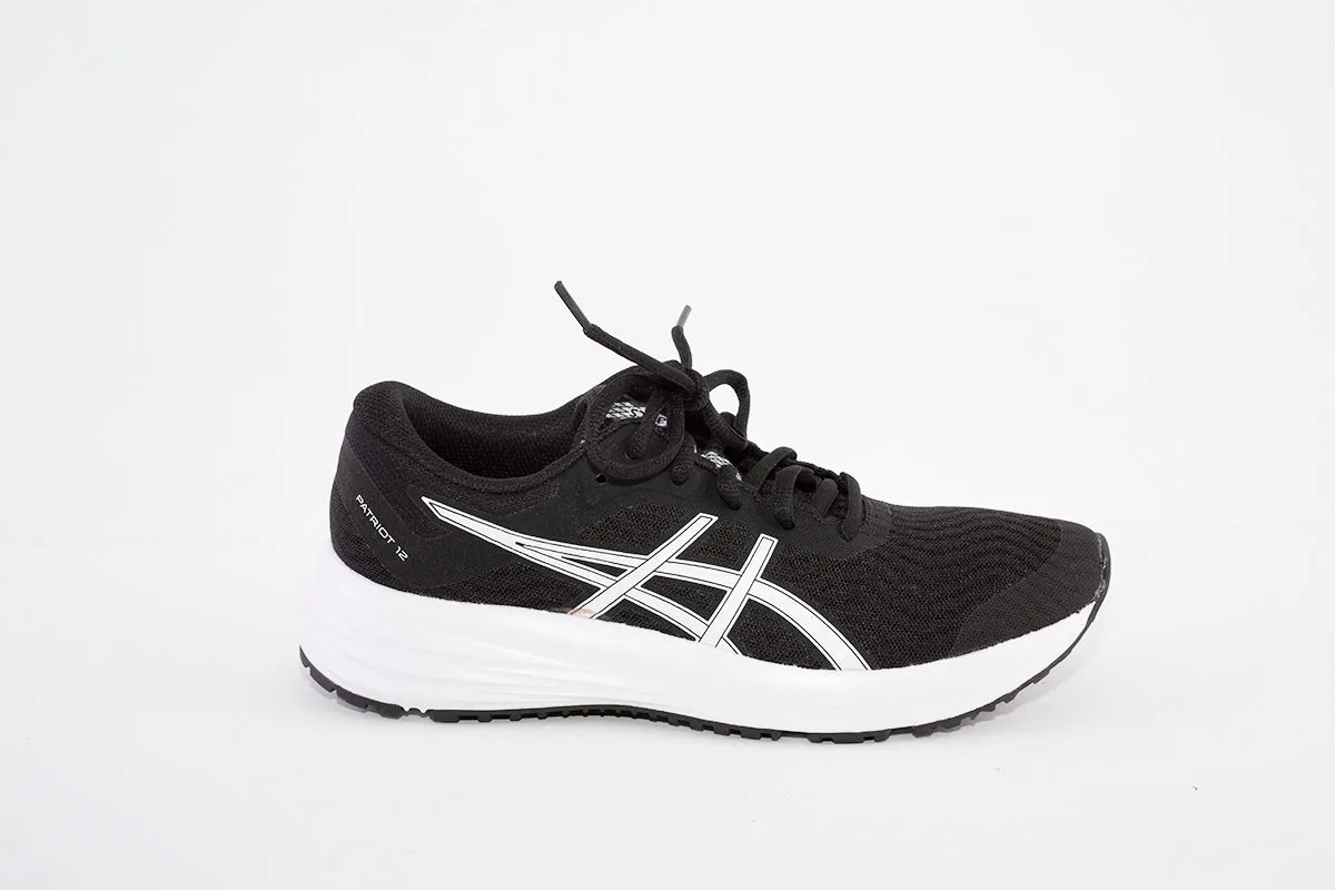 ASICS 1012A705 001 PATRIOT  12-LACED TRAINER - BLACK/WHITE