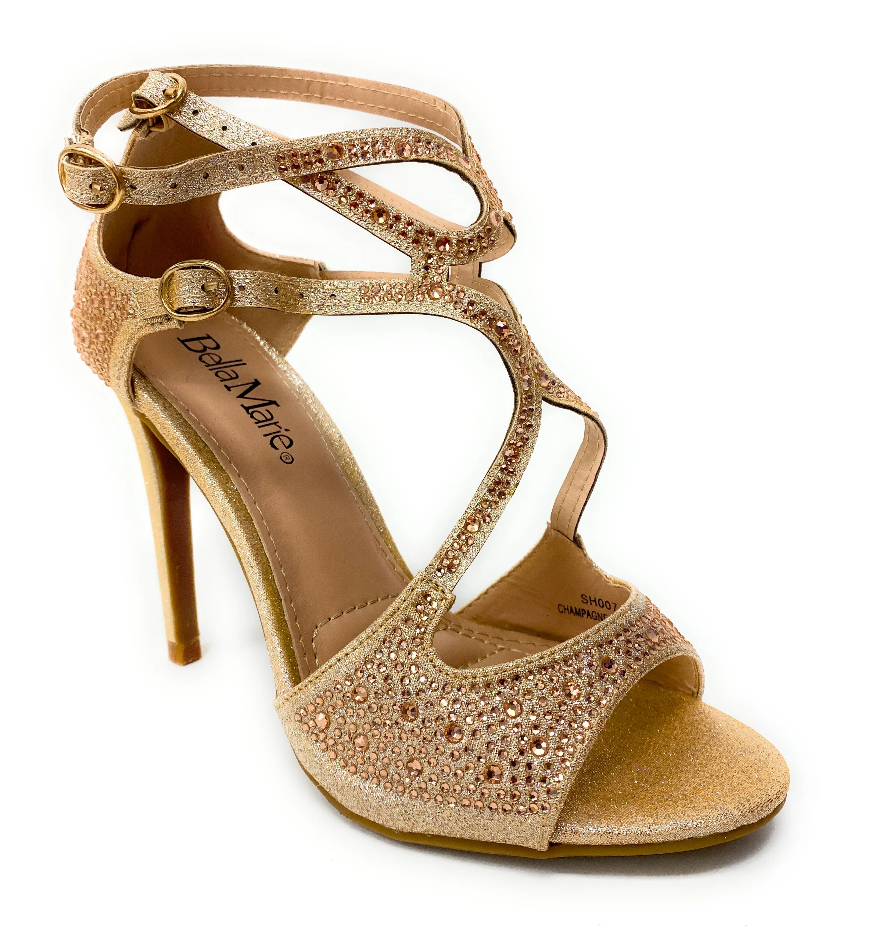 Bella Marie SH007 Champagne Glitter