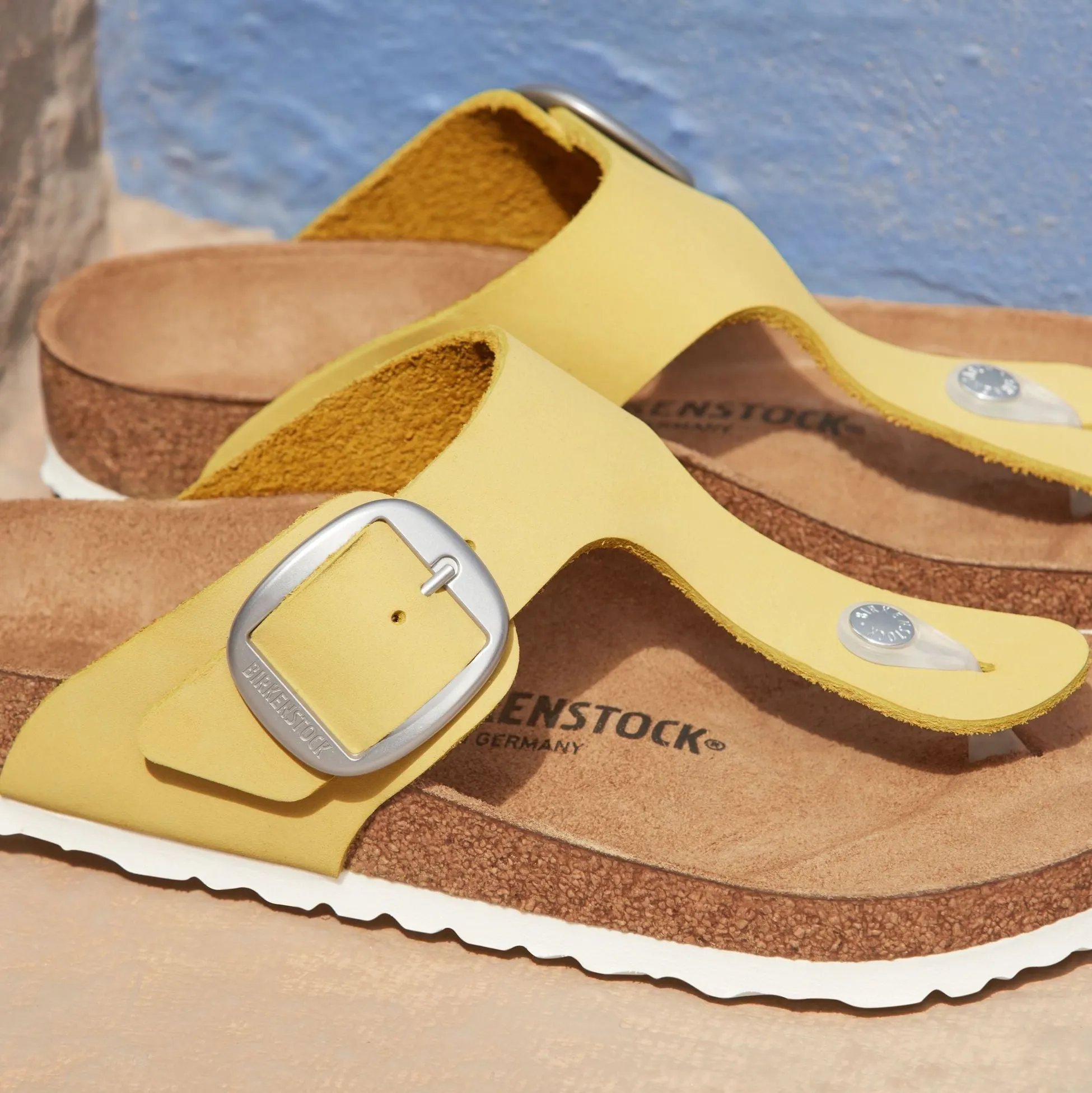 Birkenstock Gizeh Big Buckle popcorn nubuck