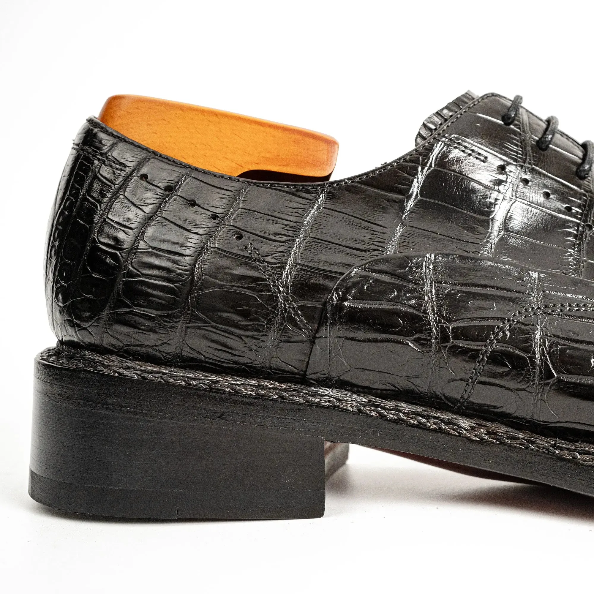 Black Alligator Norwegian Oxford
