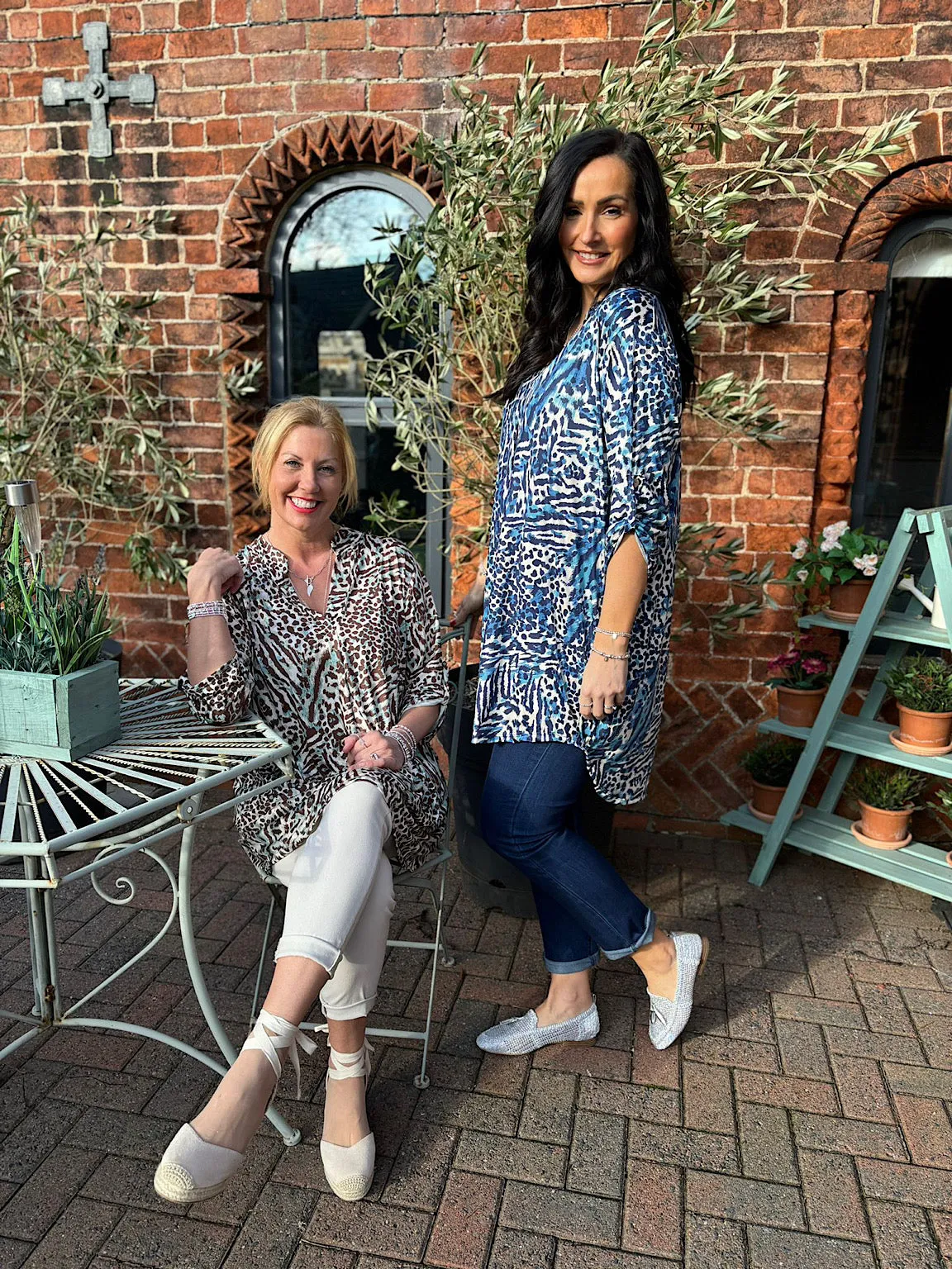 Blue Multi Animal Tunic Gloria