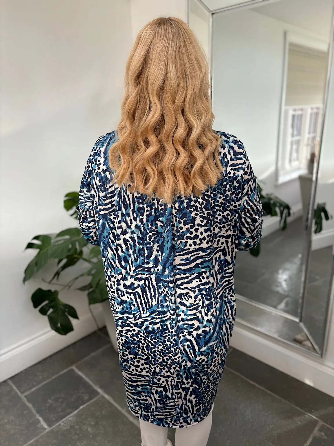 Blue Multi Animal Tunic Gloria