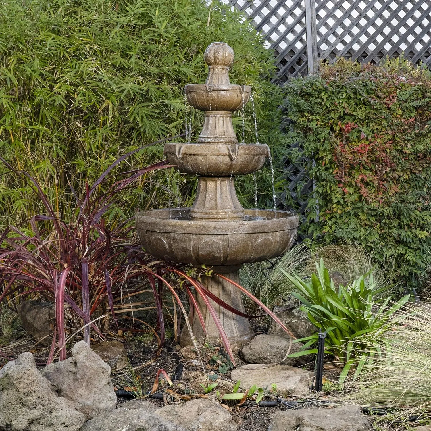 Bond Manufacturing Y97016 Napa Valley Fountain, 45H 25W 25D, Stone Look