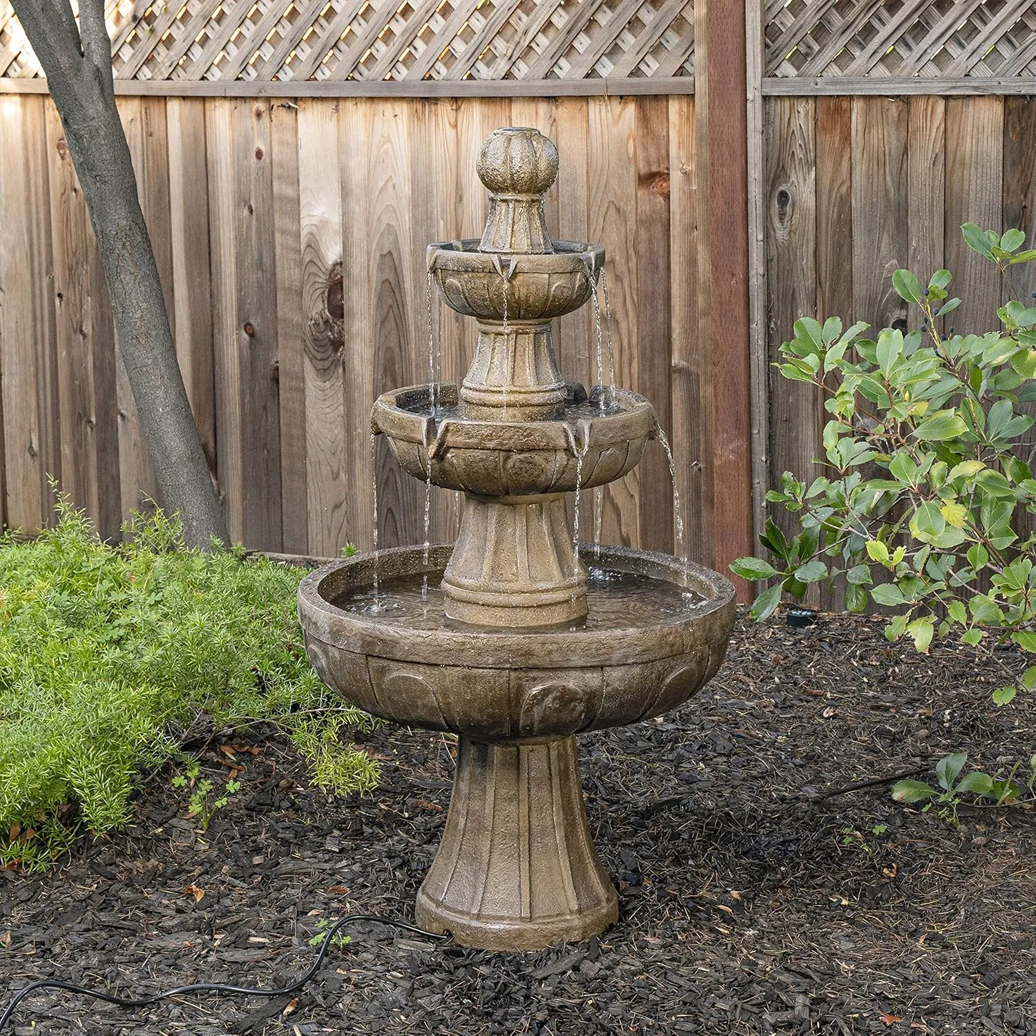 Bond Manufacturing Y97016 Napa Valley Fountain, 45H 25W 25D, Stone Look