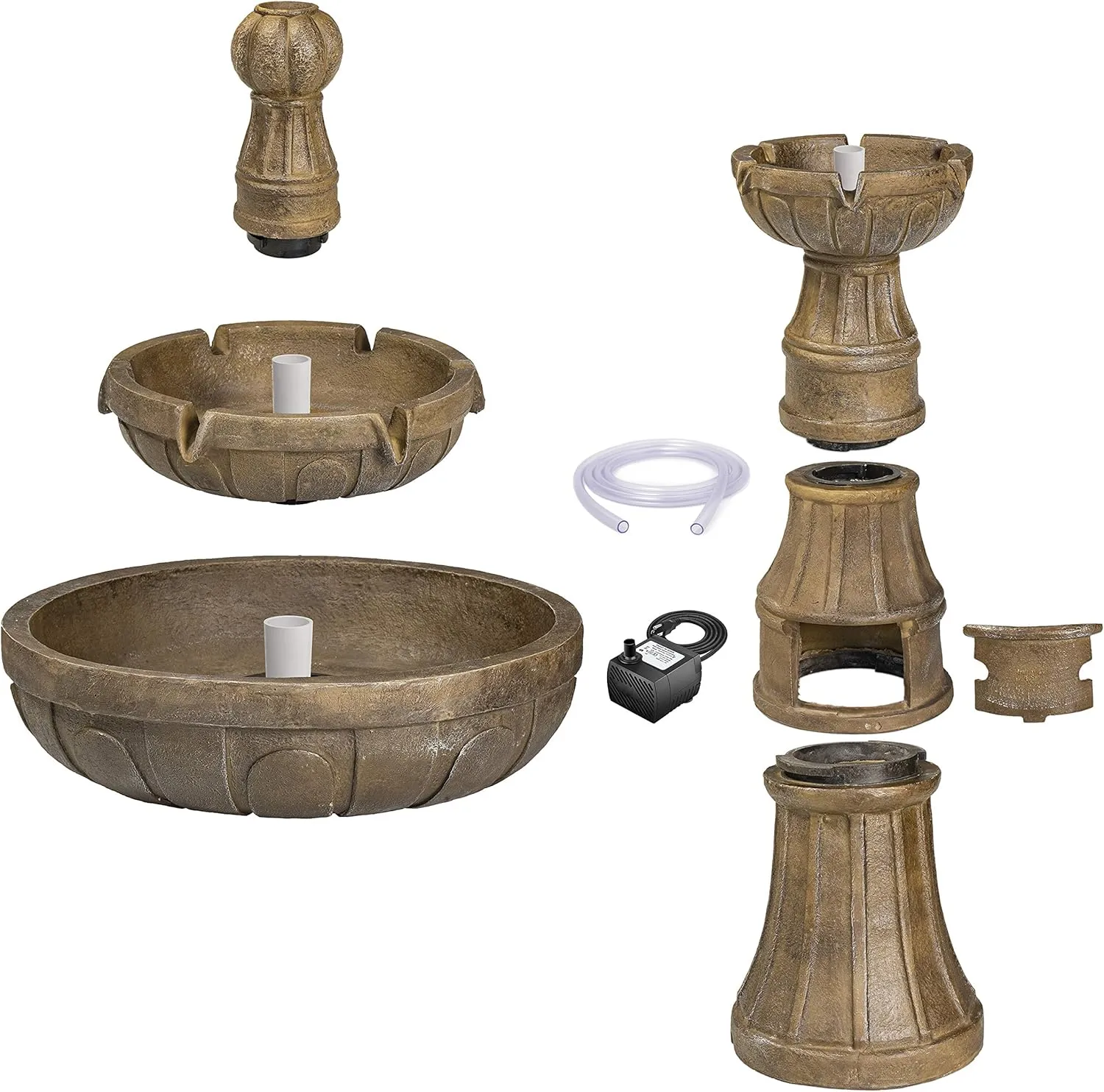 Bond Manufacturing Y97016 Napa Valley Fountain, 45H 25W 25D, Stone Look