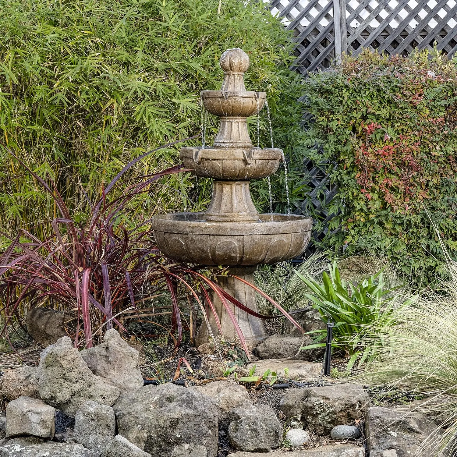 Bond Manufacturing Y97016 Napa Valley Fountain, 45H 25W 25D, Stone Look