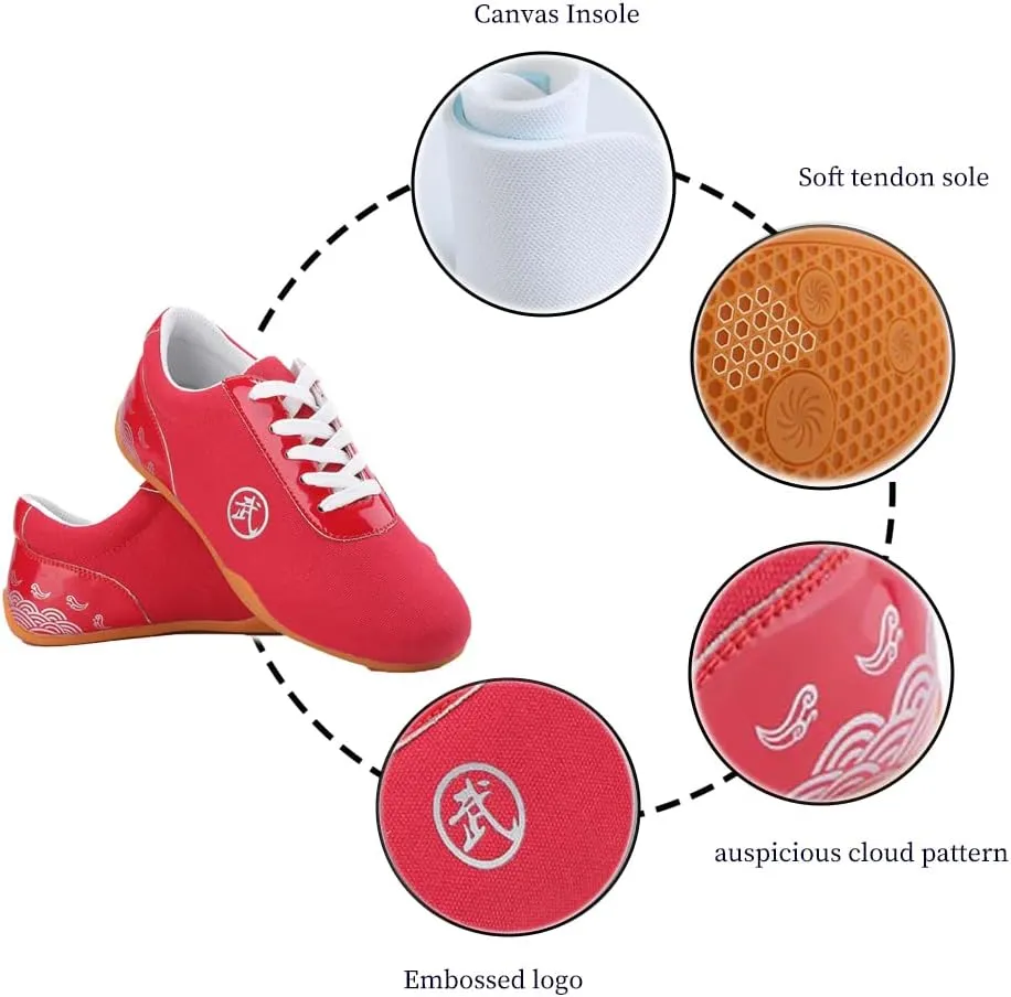 Boxing Karate Kung Fu Tai Chi Shoes,Sneakers for Men Women Kids Children Teenager Adults,