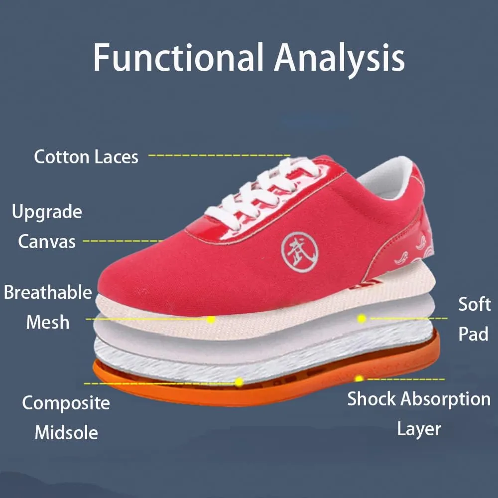 Boxing Karate Kung Fu Tai Chi Shoes,Sneakers for Men Women Kids Children Teenager Adults,