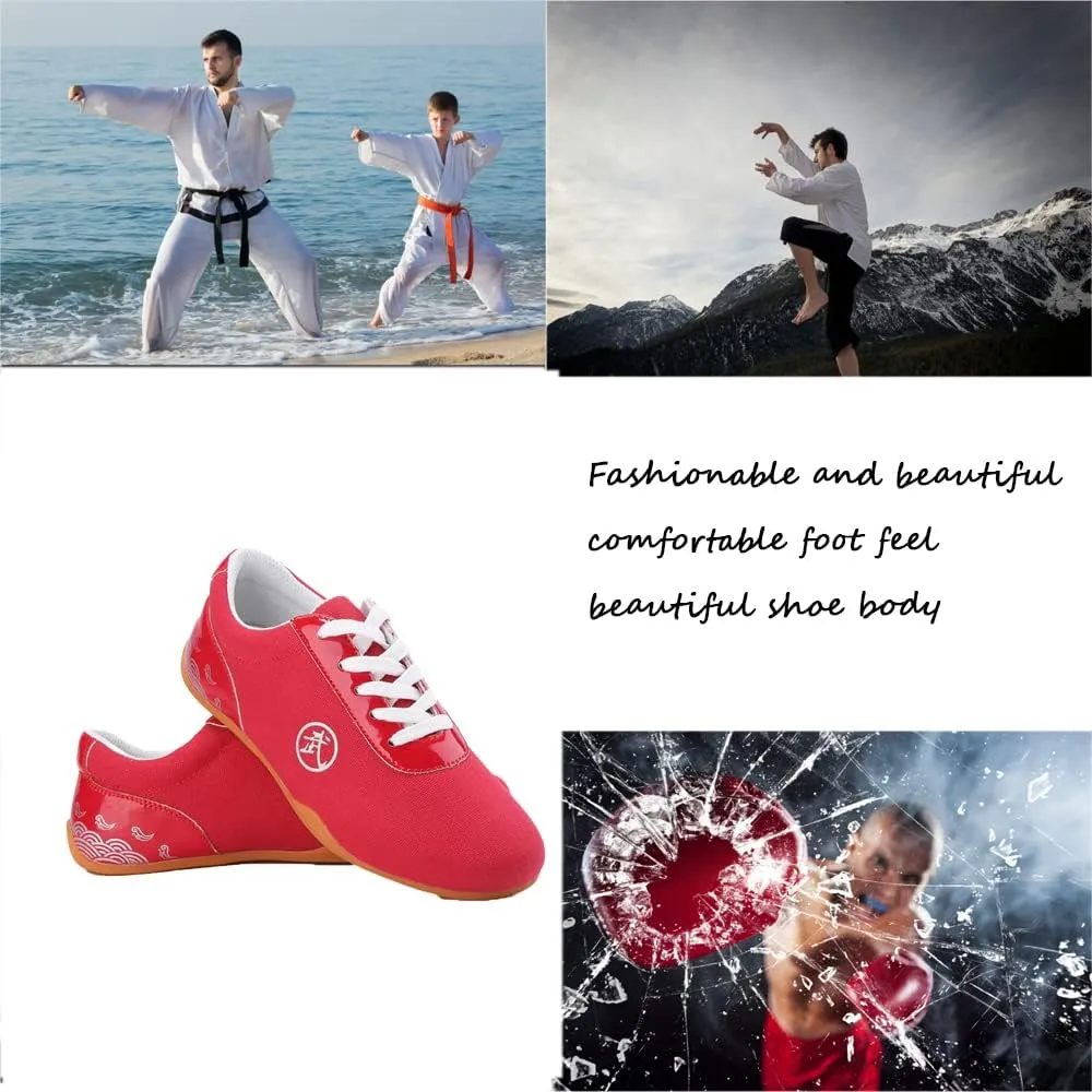 Boxing Karate Kung Fu Tai Chi Shoes,Sneakers for Men Women Kids Children Teenager Adults,