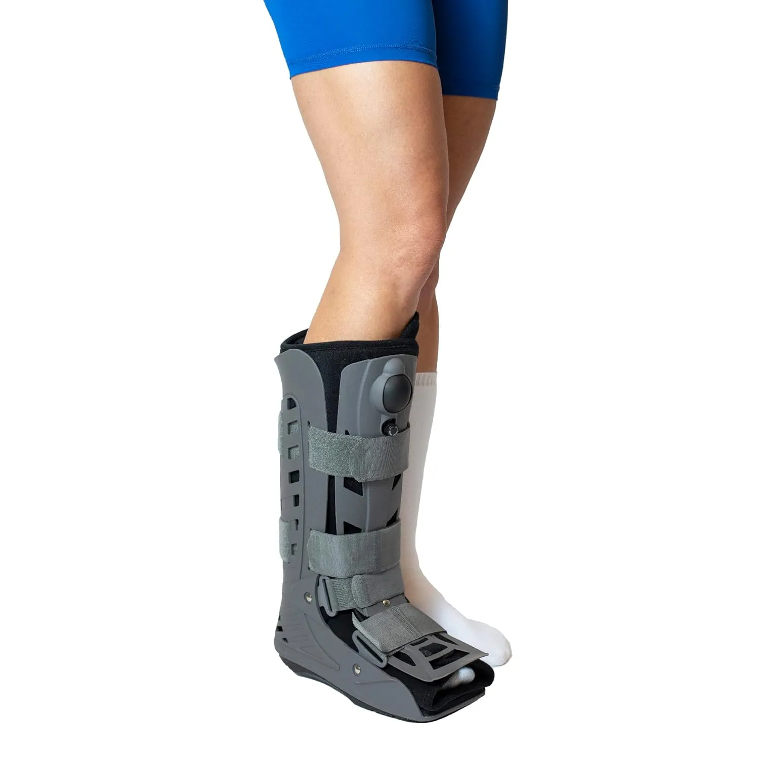 Brace Direct Tall Air CAM Walker Boot – Orthopedic Full-Shell Walking Boot with Air Pump for Foot & Ankle Fractures, Sprains & Achilles Recovery PDAC L4360/L4361 – Medium (US Shoe Men 8-10 /