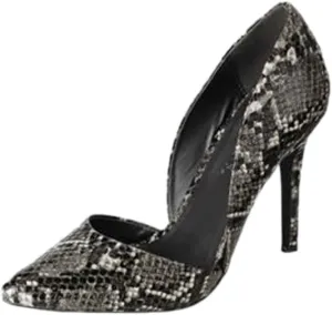 Breckelle's - Women's Mavis Pointed Toe Single Soles Pump, Black 39219-6B(M) US