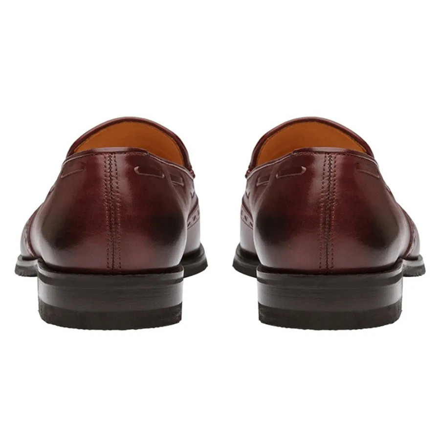 Burgundy Tassel Wingcap Loafer