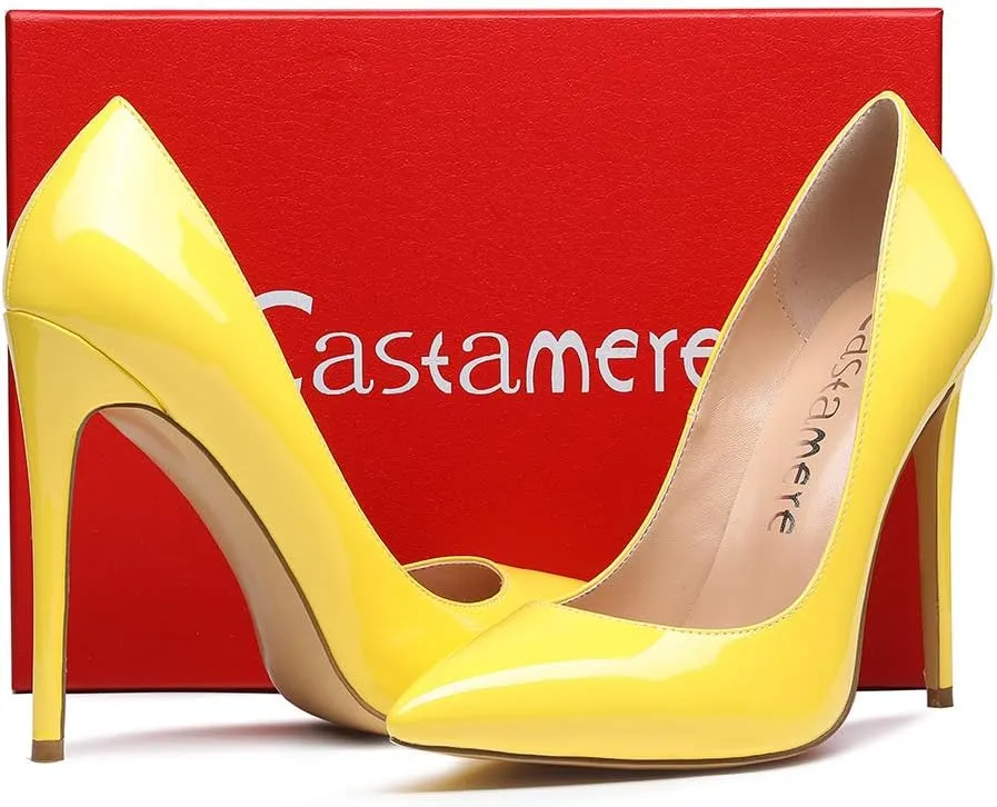 Castamere Women's High Heels Slip-On Pumps Pointy-Toe Elegant Stilettos Wedding Party Sexy Heel Shoes 12CM Heels Pump