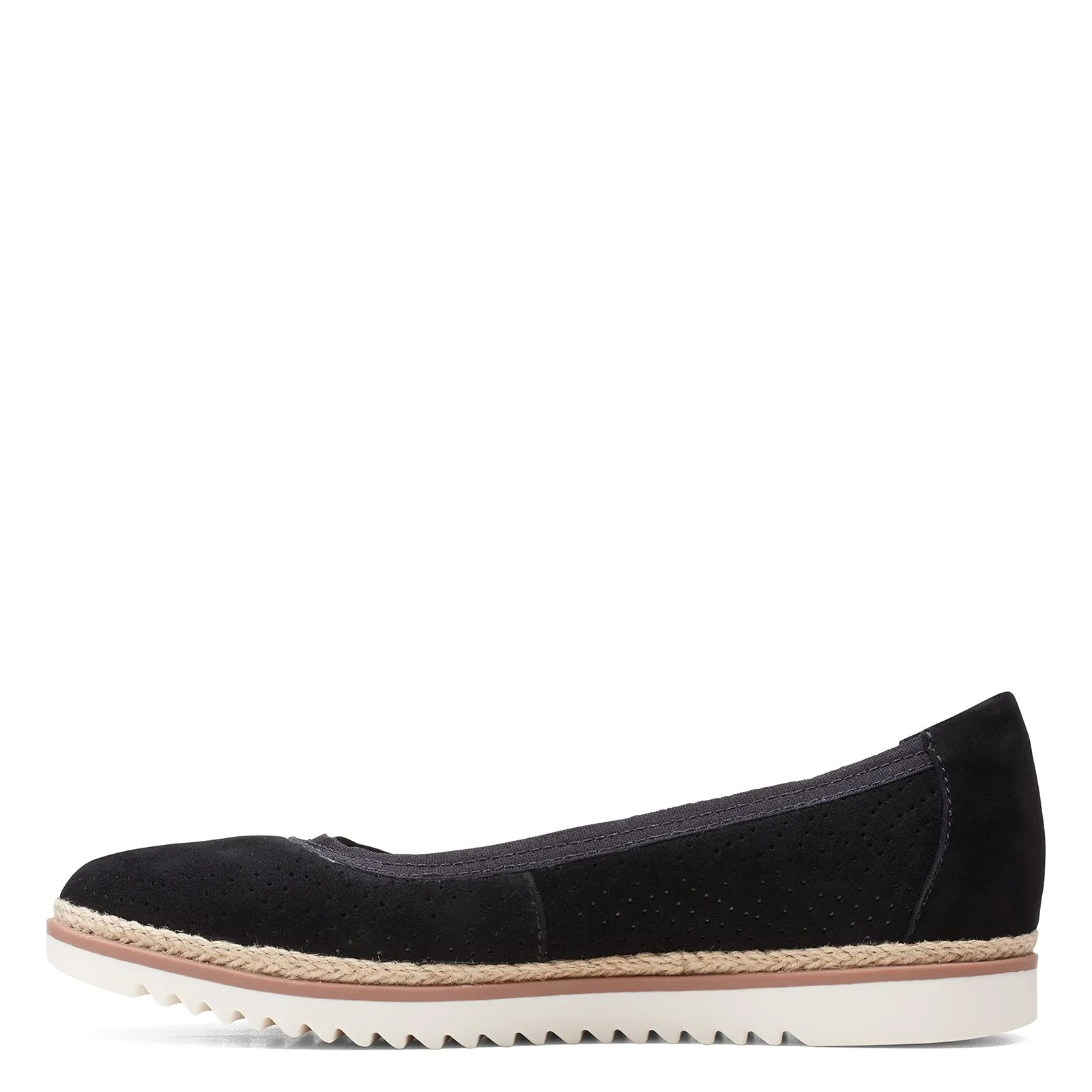 Clarks womens Serena Kellyn Loafer Flat, Black Suede, 8.5 Wide US