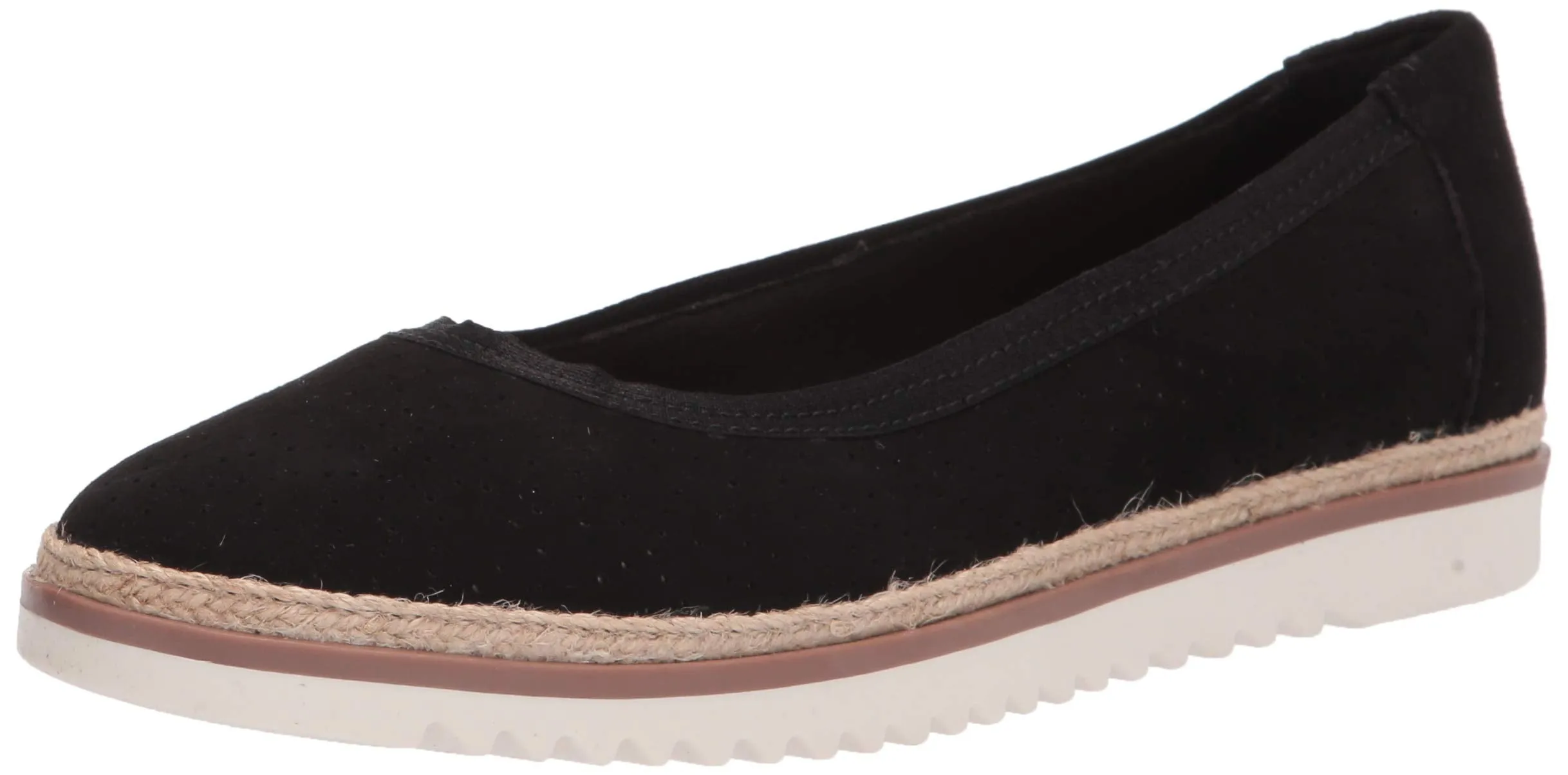 Clarks womens Serena Kellyn Loafer Flat, Black Suede, 8.5 Wide US