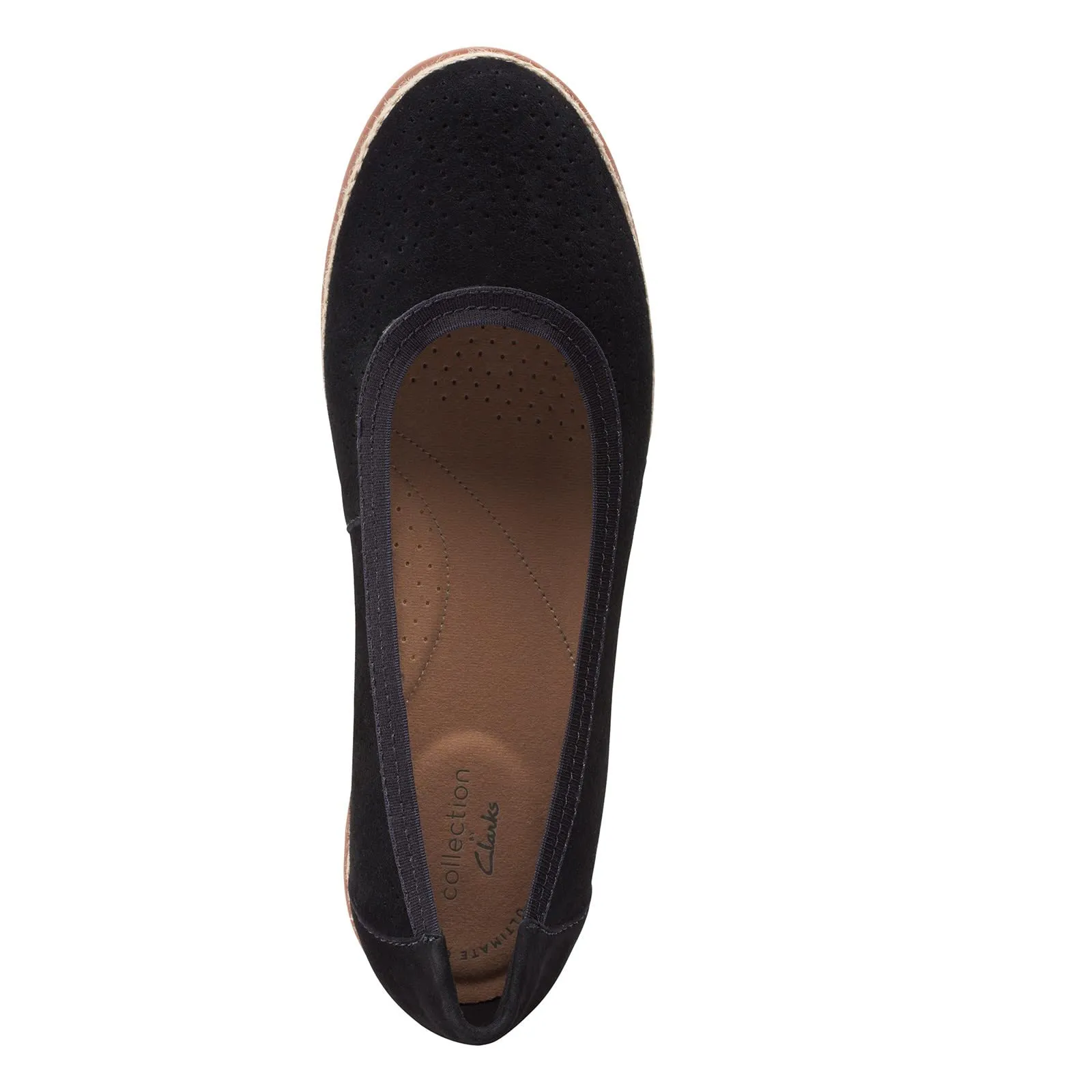 Clarks womens Serena Kellyn Loafer Flat, Black Suede, 8.5 Wide US