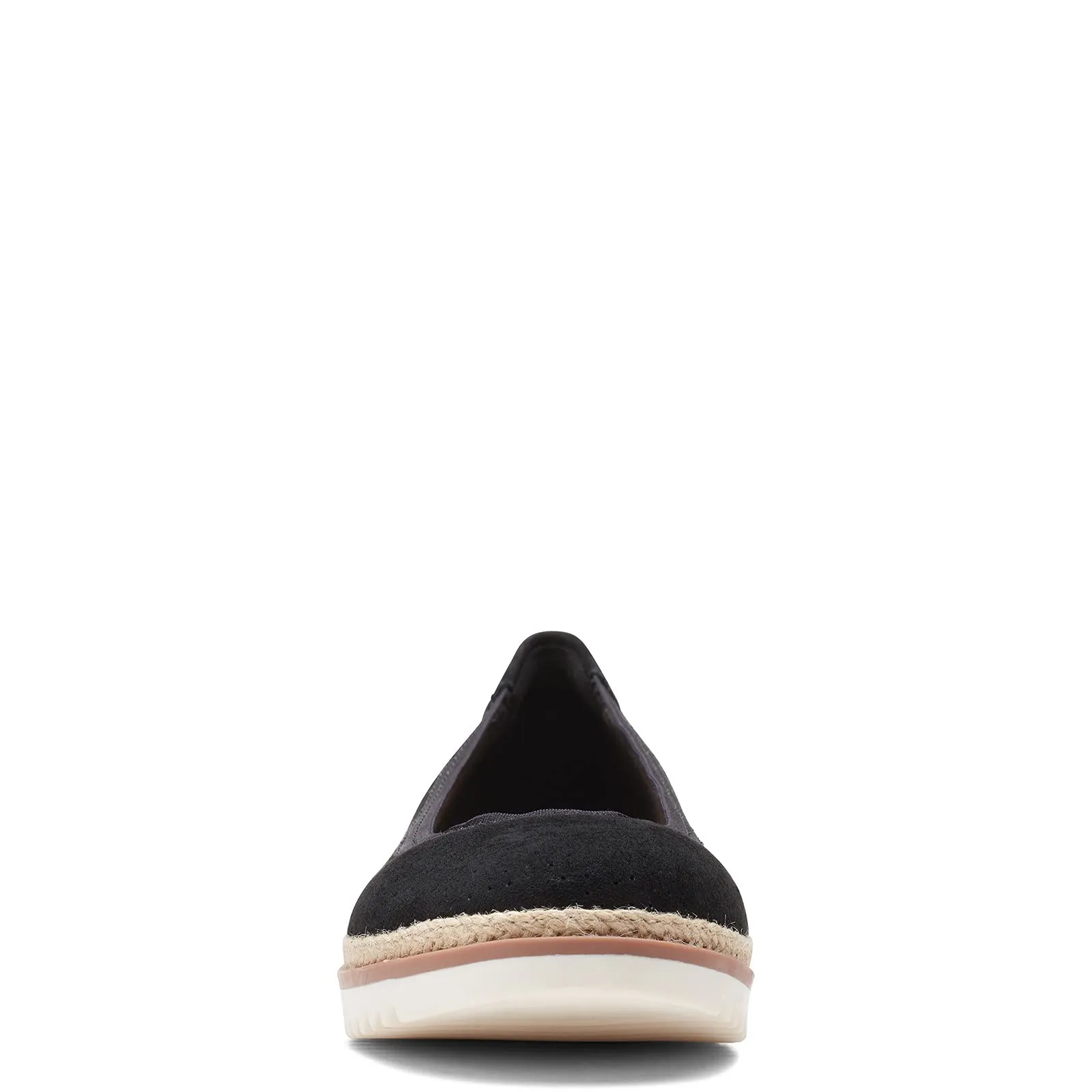 Clarks womens Serena Kellyn Loafer Flat, Black Suede, 8.5 Wide US