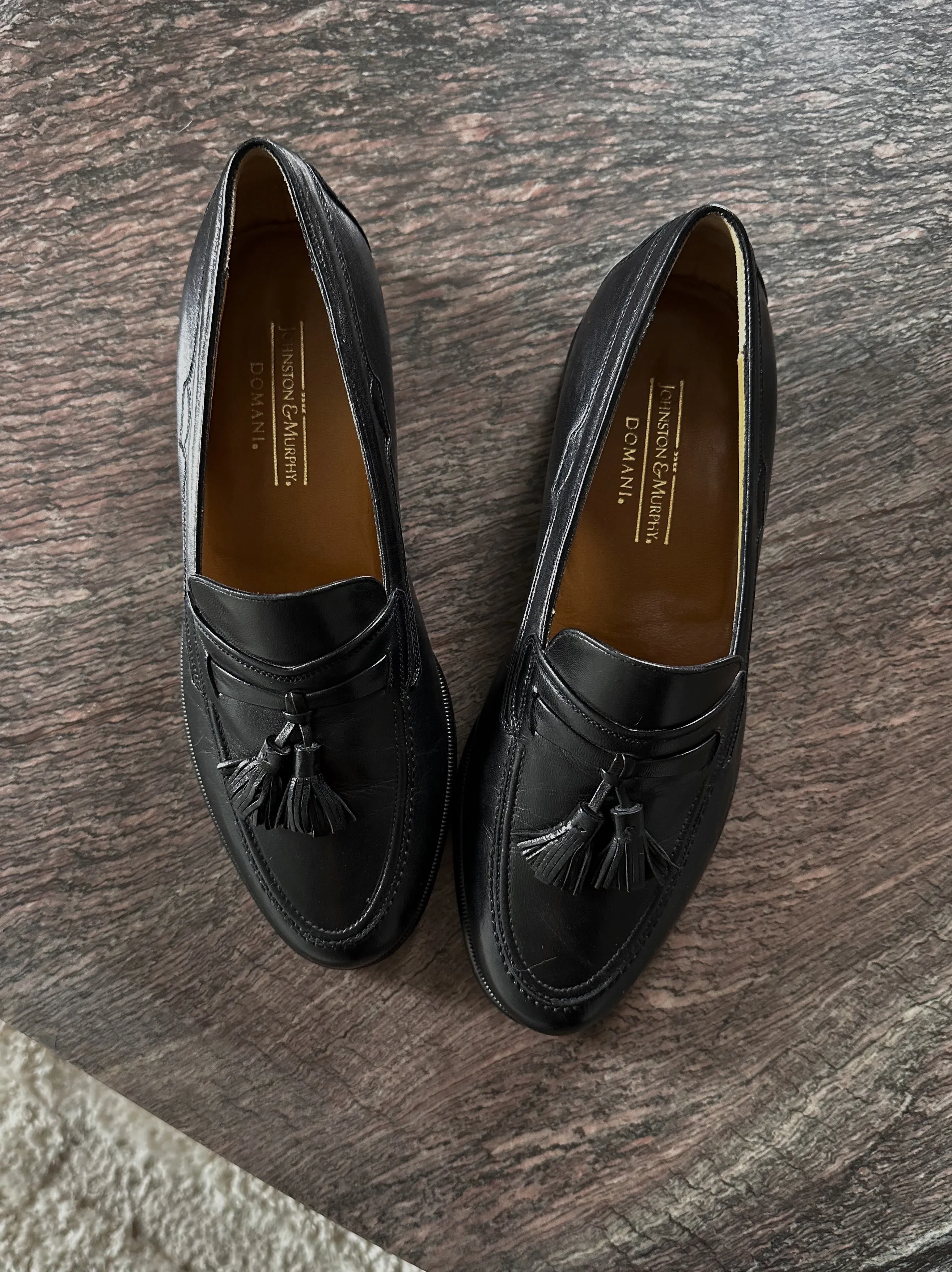 Classic Italian Black Tassel Loafer