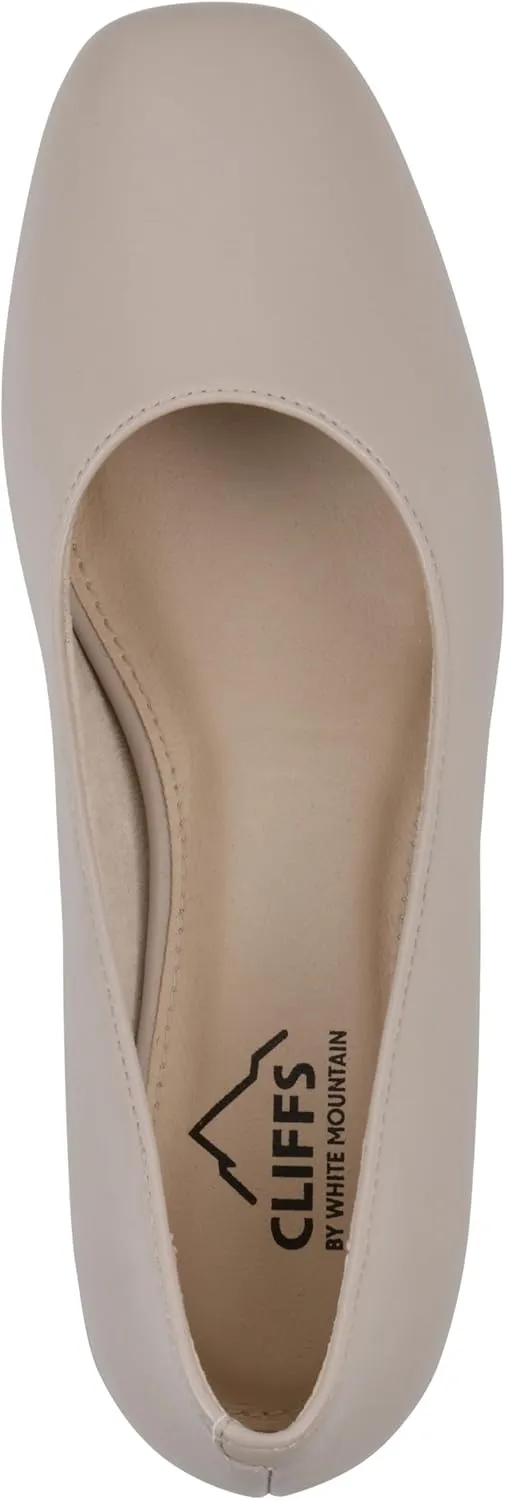 CLIFFS BY WHITE MOUNTAIN Women's Quintesa Cushioned Block Heel Pump
