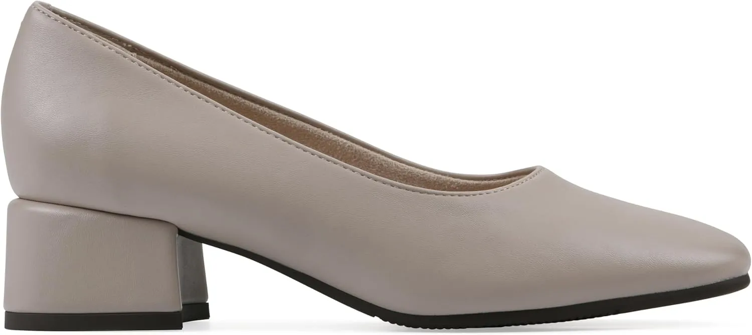 CLIFFS BY WHITE MOUNTAIN Women's Quintesa Cushioned Block Heel Pump