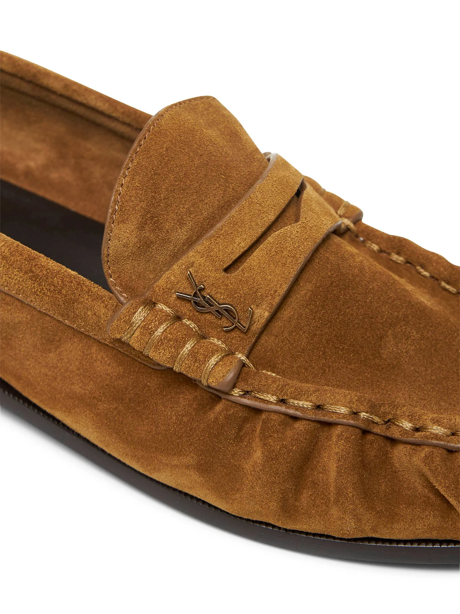 Cognac suede Le Loafer loafers