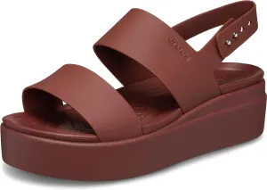 Crocs Women's Platform Wedge Sandal, Sandstone, 22.0 cm