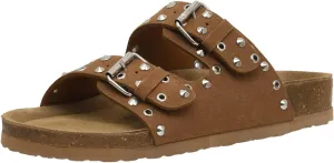 CUSHIONAIRE Women's Landon Cork footbed Sandal with  Comfort