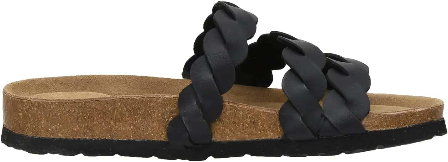 CUSHIONAIRE Women's Lucy Cork footbed Sandal with  Comfort and Wide Widths Available