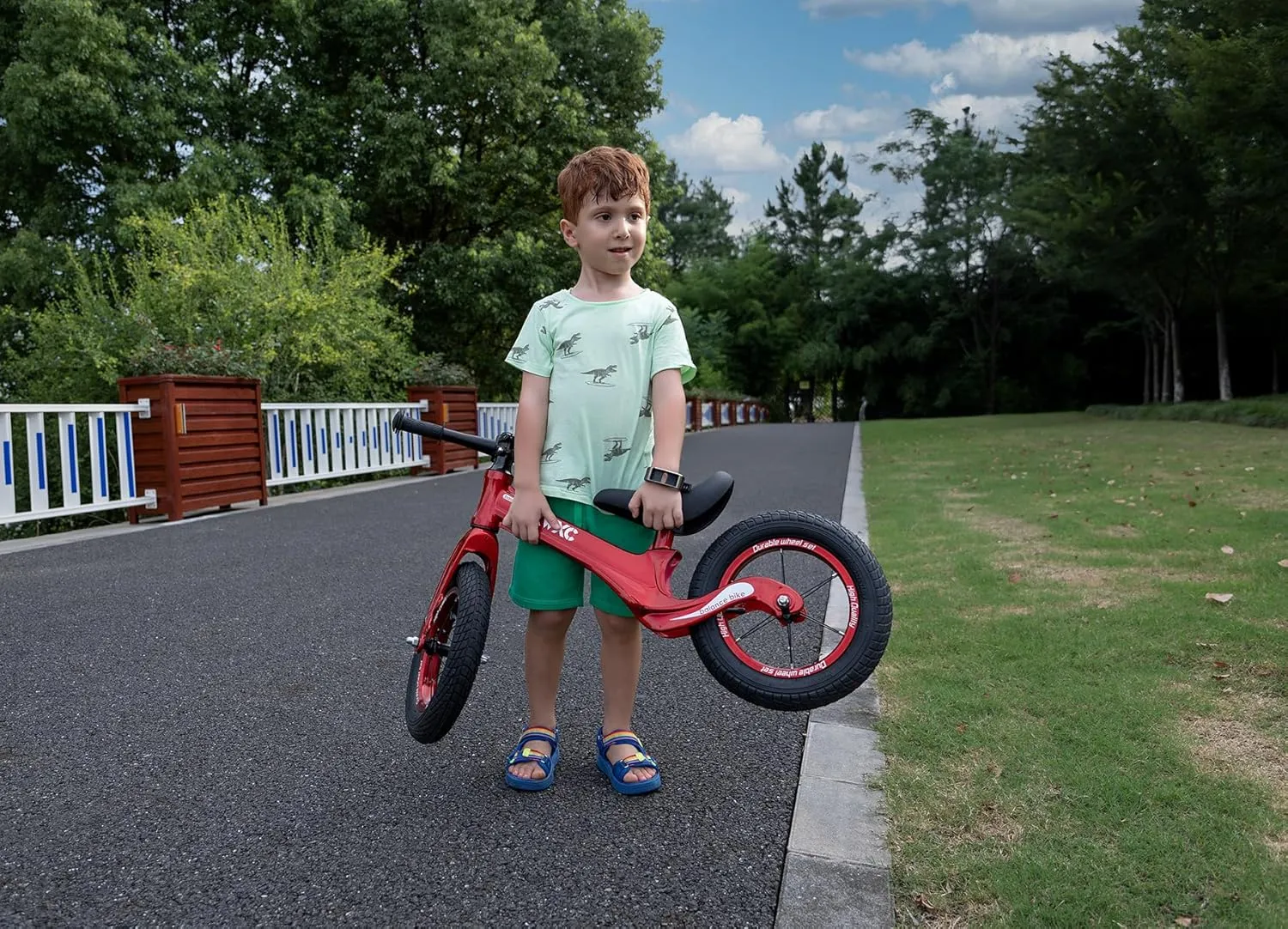 CXWXC 12" Toddler Balance Bike - Ages 24 Months to 5 Years - Kids Push Balance Bike with Footrest, No Pedal Training Bicycle - Birthday Gifts for Girls & Boys