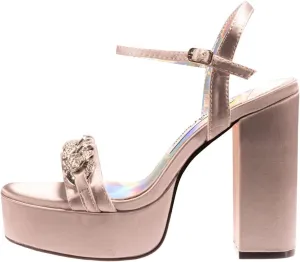 Dance Platform Sandal with Chain Ornament