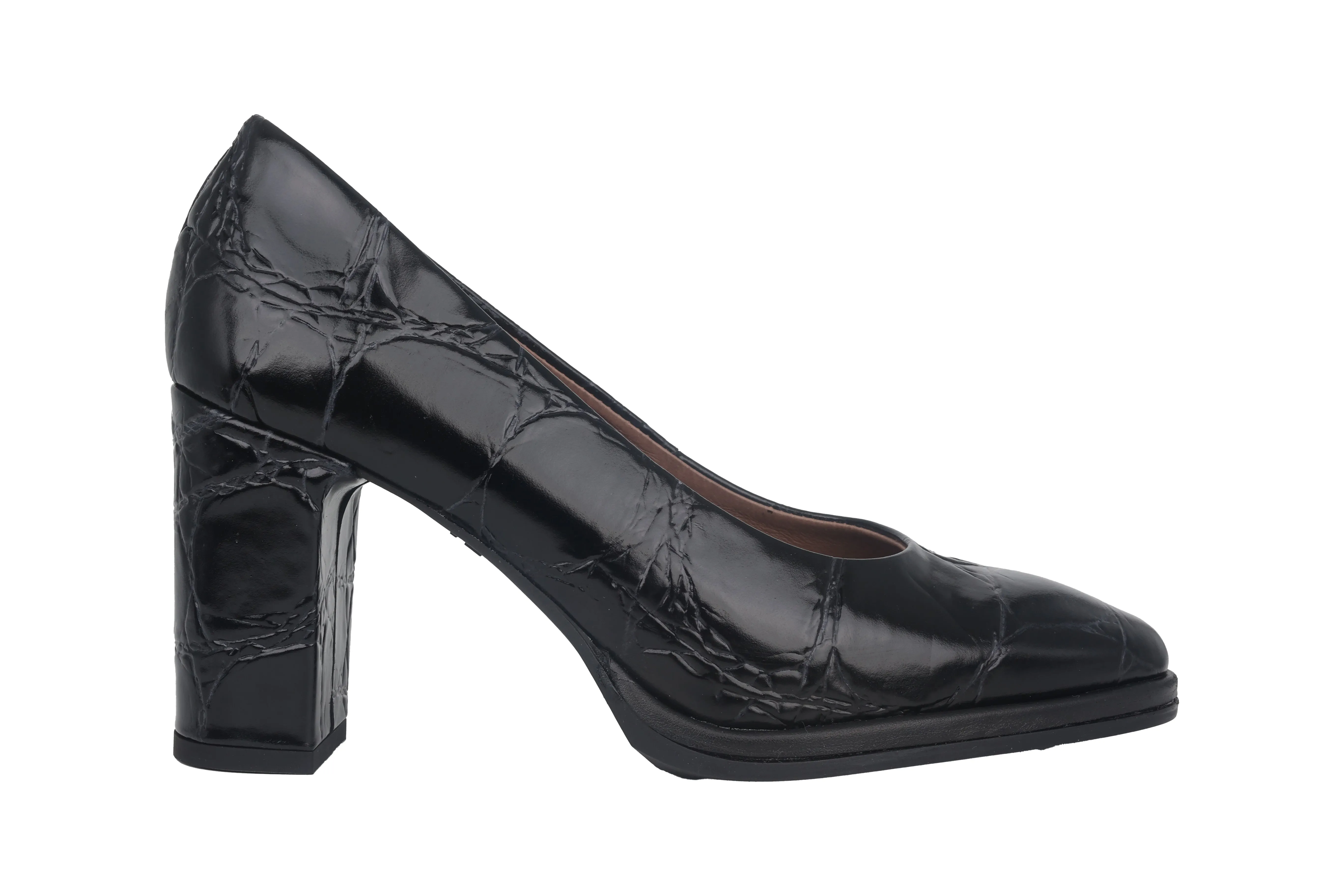 'Denis' women's pump - Black croco