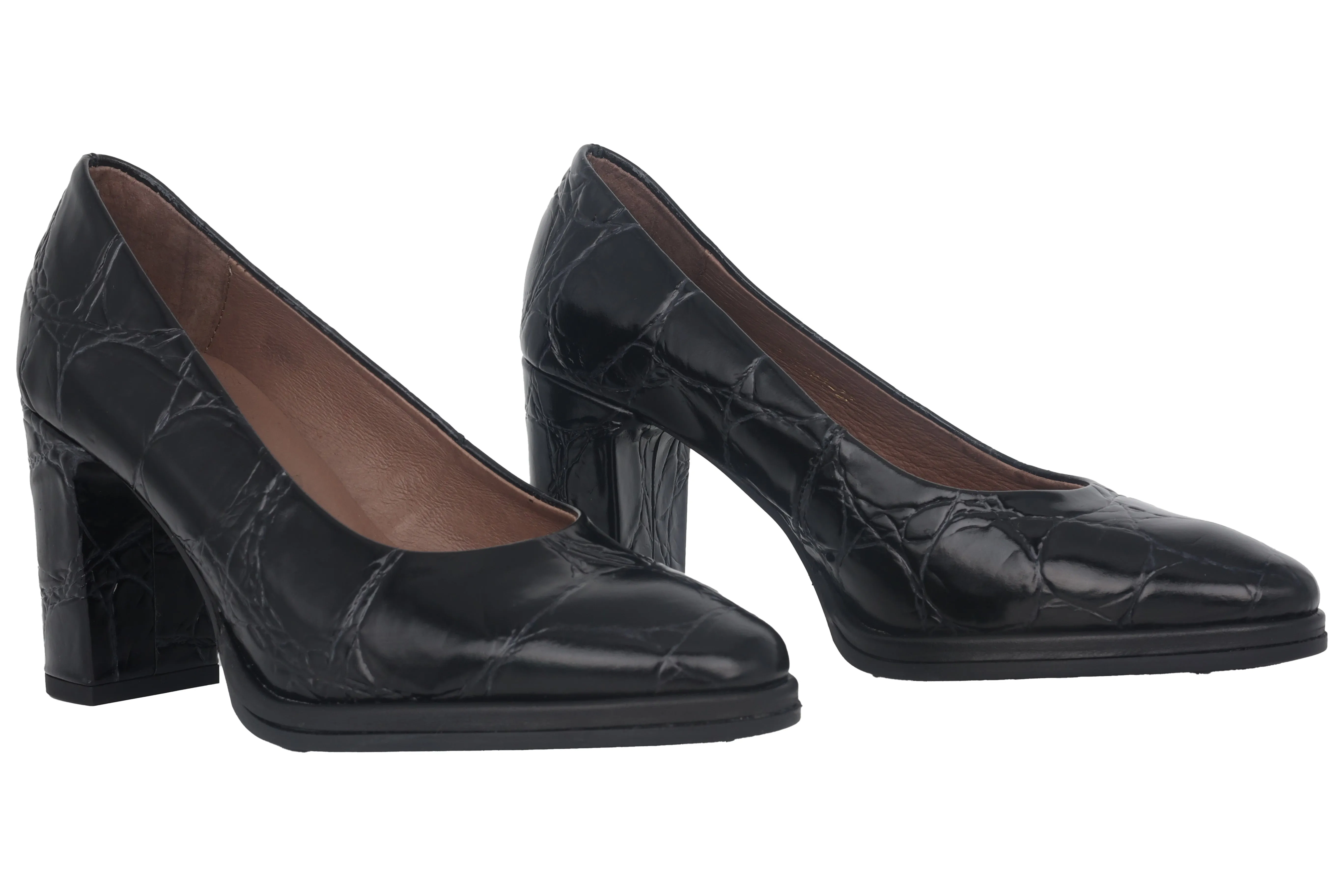 'Denis' women's pump - Black croco