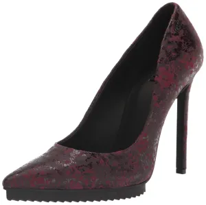 DKNY Women's Carisa Pointed Toe Pump, Bordeaux, 5.5