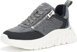 DKNY Women's Lakelyn Platform Sneaker with Side Zipper