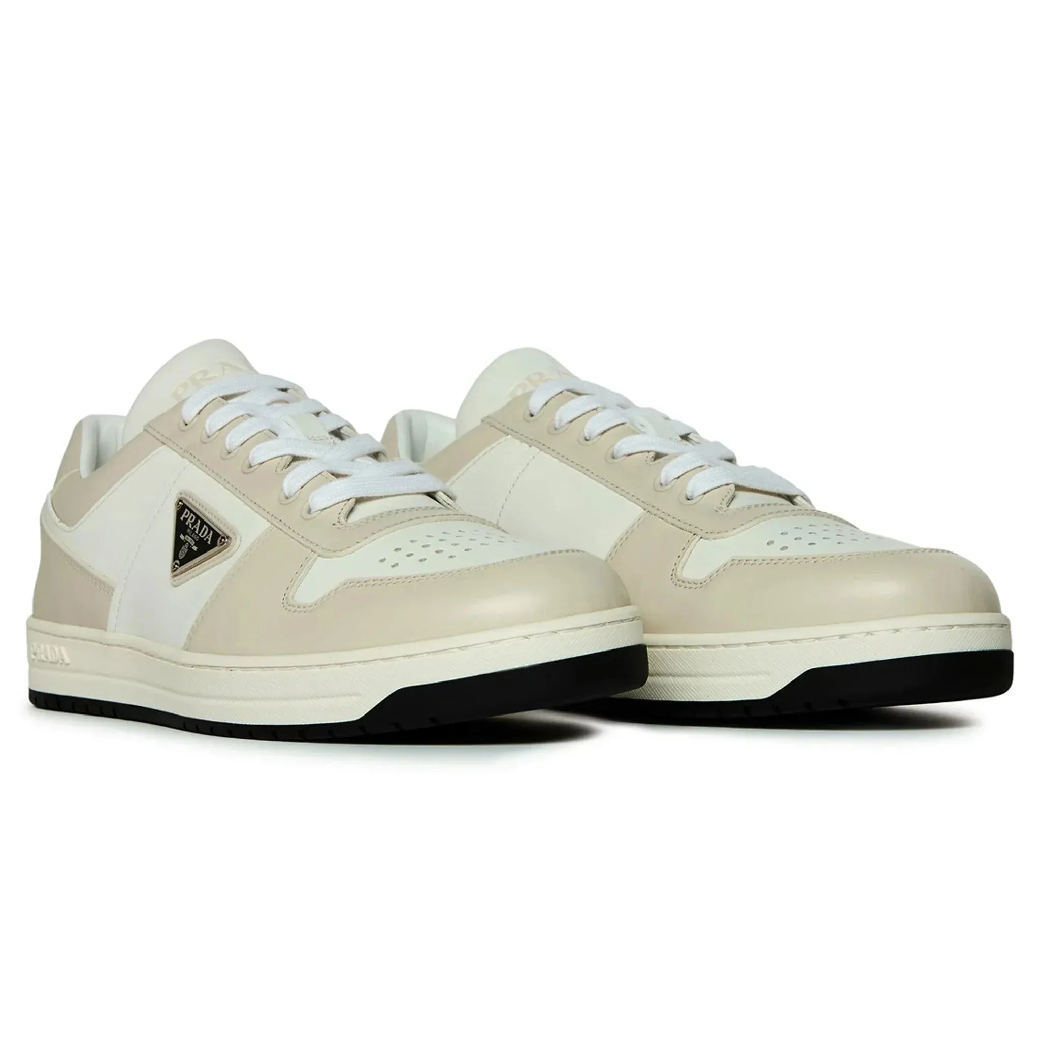Downtown Leather Low Top White Grey Sneaker