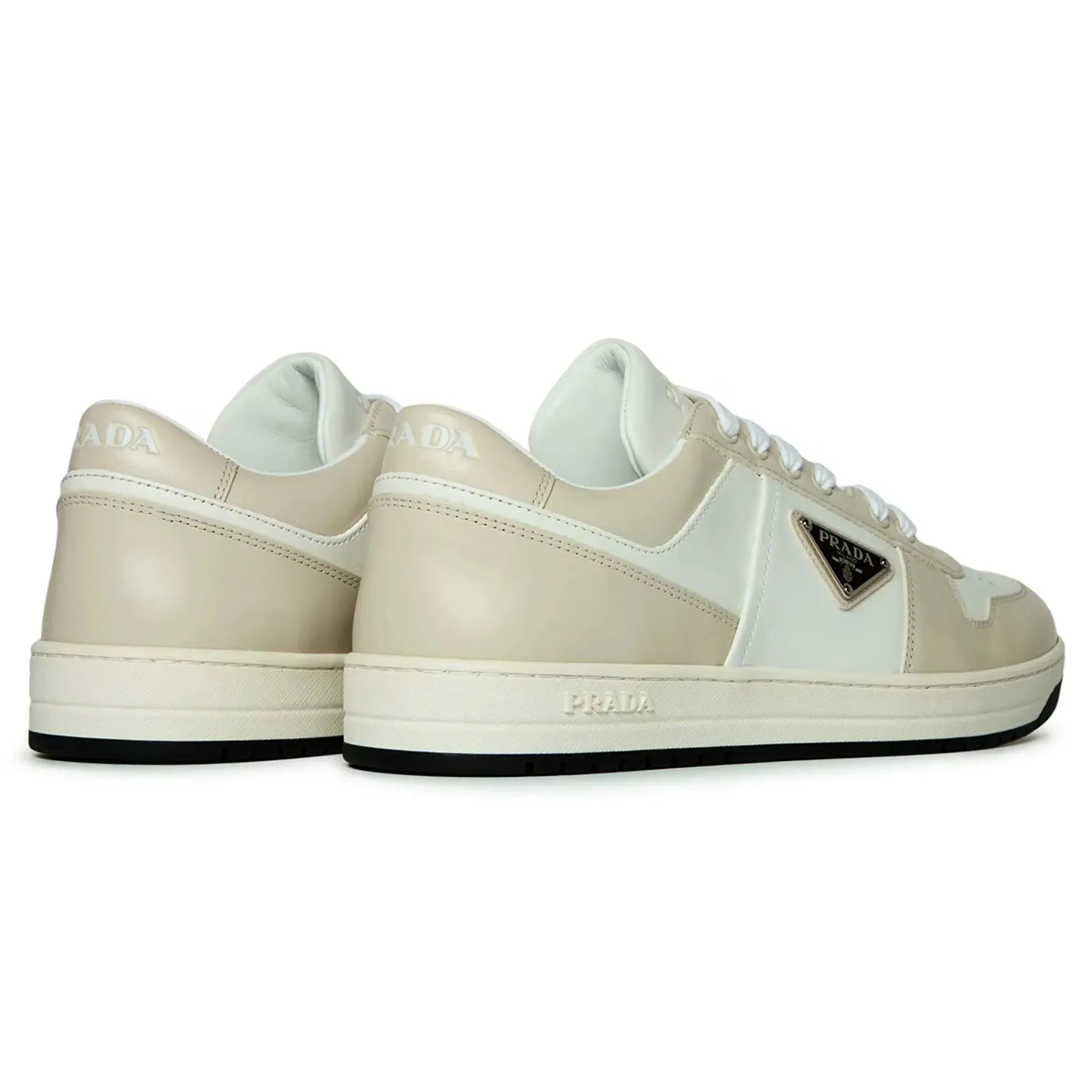 Downtown Leather Low Top White Grey Sneaker
